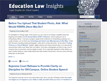 Tablet Screenshot of edlawinsights.com